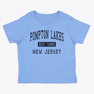 Pompton Lakes New Jersey Classic Established Toddler T-Shirt