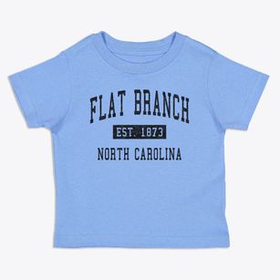 Flat Branch North Carolina Classic Established Toddler T-Shirt