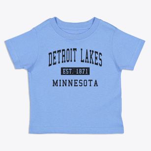 Detroit Lakes Minnesota Classic Established Toddler T-Shirt