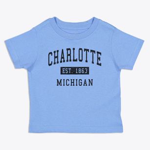 Charlotte Michigan Classic Established Toddler T-Shirt