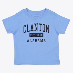 Clanton Alabama Classic Established Toddler T-Shirt