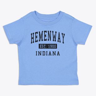 Hemenway Indiana Classic Established Toddler T-Shirt