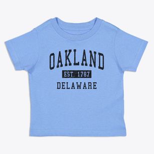 Oakland Delaware Classic Established Toddler T-Shirt