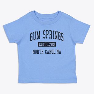 Gum Springs North Carolina Classic Established Toddler T-Shirt