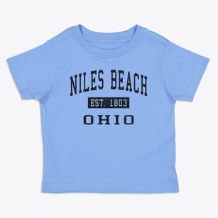 Niles Beach Ohio Classic Established Toddler T-Shirt
