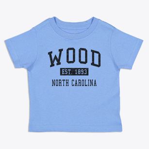 Wood North Carolina Classic Established Toddler T-Shirt