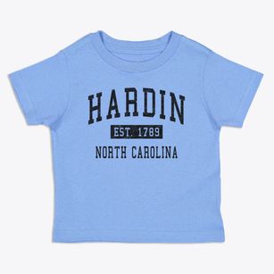 Hardin North Carolina Classic Established Toddler T-Shirt