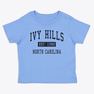 Ivy Hills North Carolina Classic Established Toddler T-Shirt