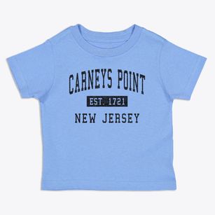 Carneys Point New Jersey Classic Established Toddler T-Shirt