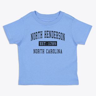 North Henderson North Carolina Classic Established Toddler T-Shirt