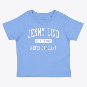 Jenny Lind North Carolina Classic Established Toddler T-Shirt