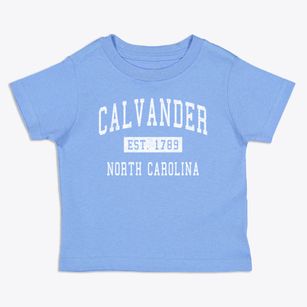 Calvander North Carolina Classic Established Toddler T-Shirt