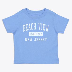 Beach View New Jersey Classic Established Toddler T-Shirt