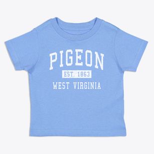 Pigeon West Virginia Classic Established Toddler T-Shirt