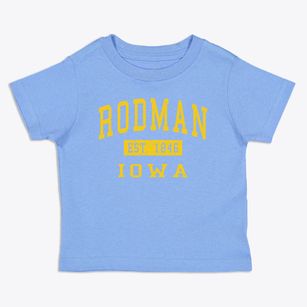 Rodman Iowa Classic Established Toddler T-Shirt