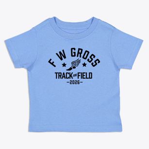 F W Gross Elementary School Track and Field Toddler T-Shirt