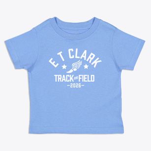 E T Clark Academy Track and Field Toddler T-Shirt