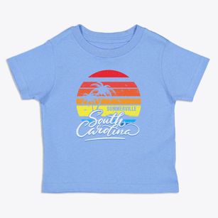 Summerville South Carolina Palm Tree Sunset Toddler T-Shirt