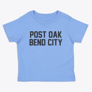 Post Oak Bend City Texas Classic Block Toddler T-Shirt