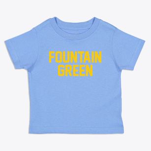Fountain Green Utah Classic Block Toddler T-Shirt