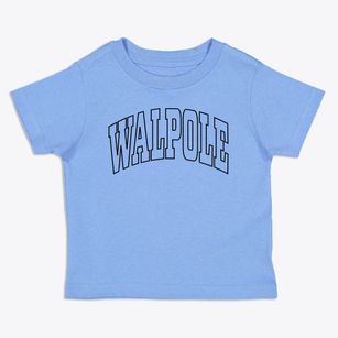 Walpole Massachusetts Trendy Block Toddler T-Shirt