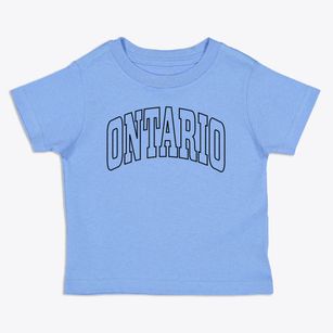 Ontario Wisconsin Trendy Block Toddler T-Shirt