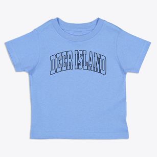 Deer Island Oregon Trendy Block Toddler T-Shirt