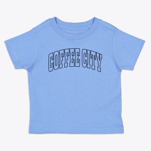 Coffee City Texas Trendy Block Toddler T-Shirt