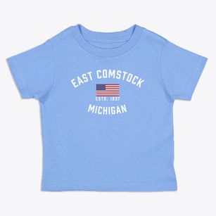 East Comstock Michigan Patriot Toddler T-Shirt