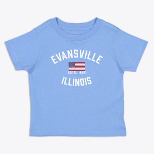 Evansville Illinois Patriot Toddler T-Shirt