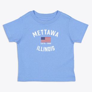 Mettawa Illinois Patriot Toddler T-Shirt