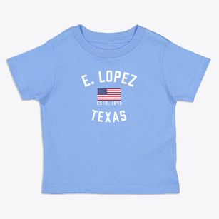 E. Lopez Texas Patriot Toddler T-Shirt