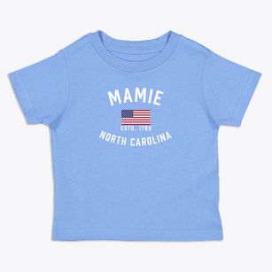 Mamie North Carolina Patriot Toddler T-Shirt