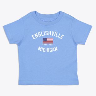 Englishville Michigan Patriot Toddler T-Shirt