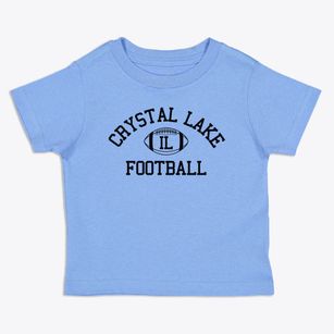 Crystal Lake Illinois Football Toddler T-Shirt