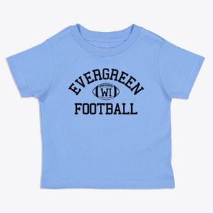 Evergreen Wisconsin Football Toddler T-Shirt