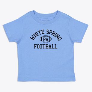White Spring Pennsylvania Football Toddler T-Shirt