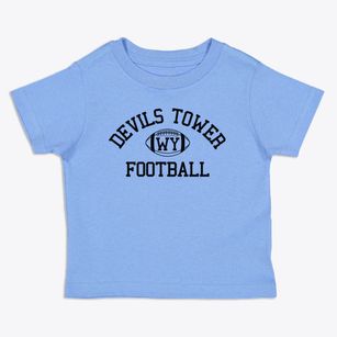 Devils Tower Wyoming Football Toddler T-Shirt