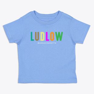 Ludlow Massachusetts Color Pop Toddler T-Shirt