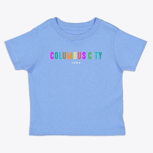 Columbus City Iowa Color Pop Toddler T-Shirt
