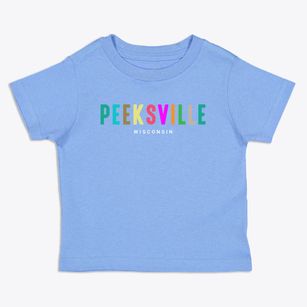 Peeksville Wisconsin Color Pop Toddler T-Shirt