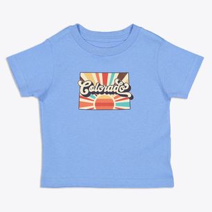  Colorado Retro Art Toddler T-Shirt
