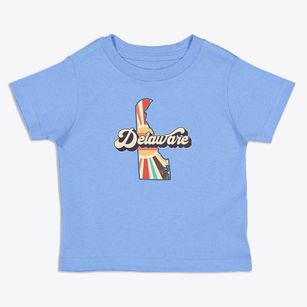  Delaware Retro Art Toddler T-Shirt