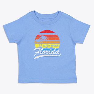 Safety Harbor Florida Palm Tree Sunset Toddler T-Shirt