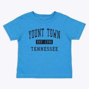 Yount Town Tennessee Classic Established Toddler T-Shirt
