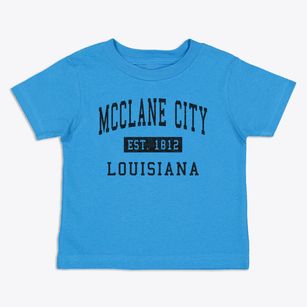 Mcclane City Louisiana Classic Established Toddler T-Shirt