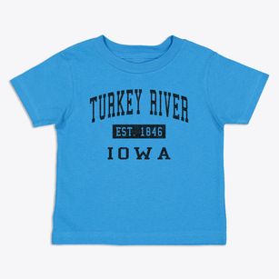 Turkey River Iowa Classic Established Toddler T-Shirt
