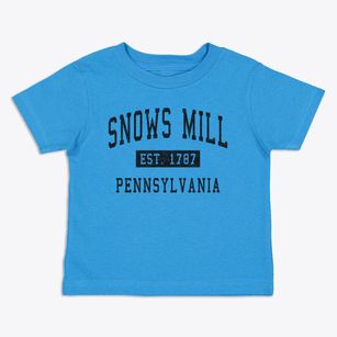 Snows Mill Pennsylvania Classic Established Toddler T-Shirt