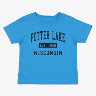 Potter Lake Wisconsin Classic Established Toddler T-Shirt