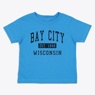 Bay City Wisconsin Classic Established Toddler T-Shirt